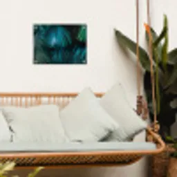 Palmblad - Tropisch - Natuur - Jungle tuinposter los doek klein -sfeer7