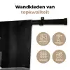 Geit - Bord - Spaghetti - Zwart Wit Wandkleed katoen klein -sfeer2