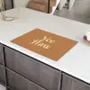 Yee haw - Bruin - Minimalistisch Inductie beschermer vinyl 3mm klein -sfeer8