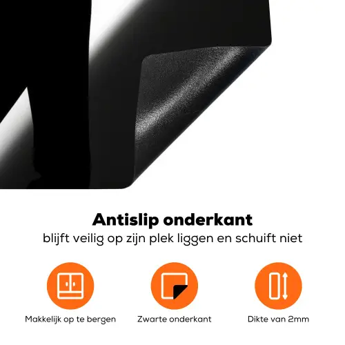 Vrouw - Wijn - Chic Inductie beschermer vinyl 3mm klein -zzzzzzz-td-onderkant