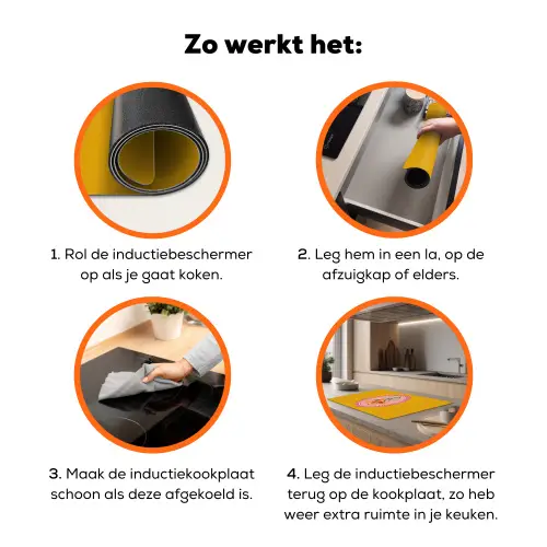 Lelie - Oranje - Lijst - Ovaal Inductie beschermer vinyl 3mm klein -zzzzzzz-td-werking