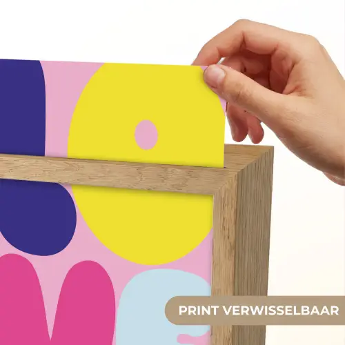 Love - Valentijn - Kleurrijk Light Box met kabel (Wandlamp) klein -USP_websiteprintNL