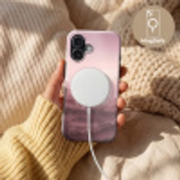 Landschap - Mistig - Roze Toughcase MagSafe Apple iPhone 17 klein -USP_MagsafeV