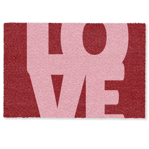 Love - Rood - Blokletters Deurmat klein -zkaufland3d