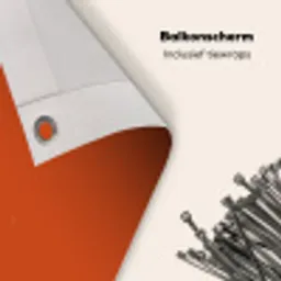 Sienna - Aarde - Kleuren - Effen Balkonbeschermer Duitsland klein 596 -closeup_NL
