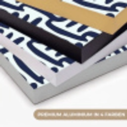 Abstract - Modern - Blauw Textielframe zwart klein 947 -USP_kleurenDE