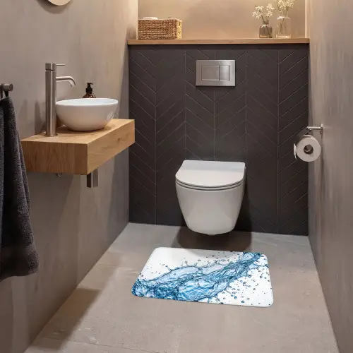 Spash - Water - Blauw WCmat klein -sfeer2