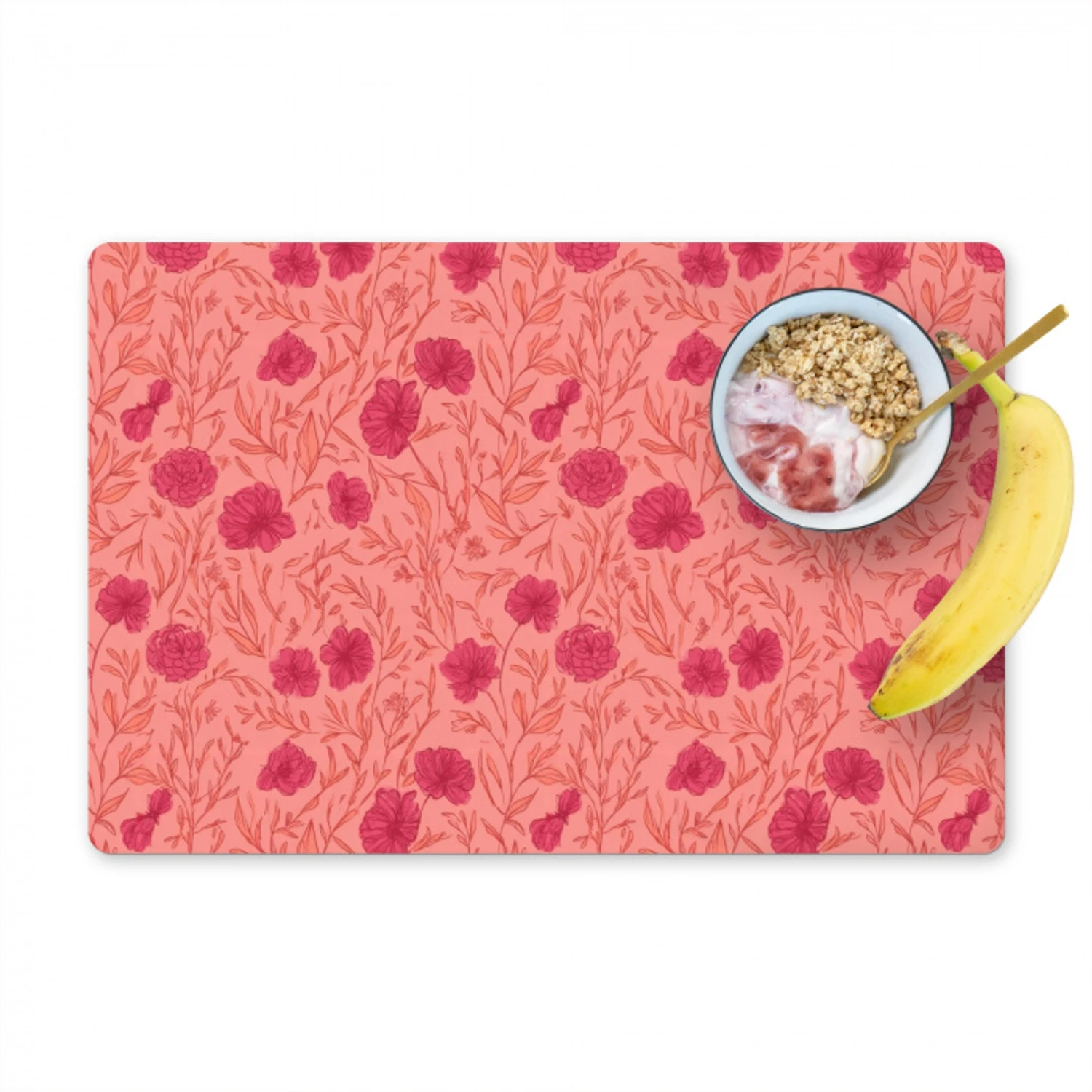 Weidebloemen - Romantisch - Roze Placemat vinyl groot 368 -zzzproduct_Kitchenyeah-website