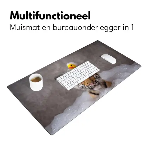 Welpje - Bad - Geel Muismat XXL klein -sfeer4