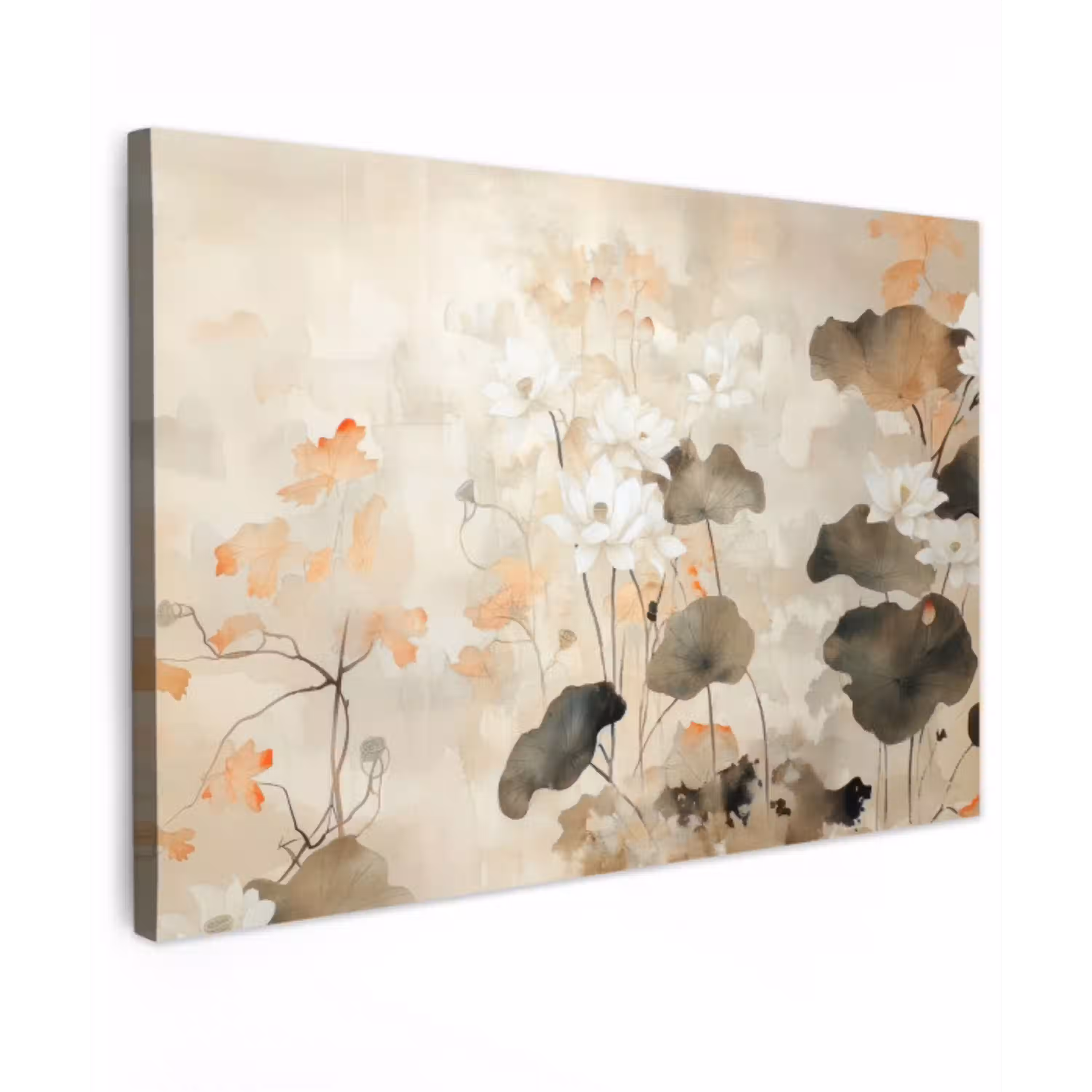 Bloemen - Japandi - Wabi sabi canvas 2cm klein -z3d