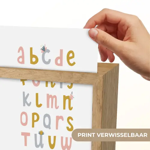Alfabet - Roze - Letters leren voor kinderen Light Box met kabel (Kinderlampje) klein -USP_websiteprintNL