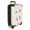 Hond in de kleuren bruin en beige NBS - Handbagage koffer - Kinderen Unisex middel -productfoto_3d