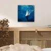 Zeilboot - Water - Abstract - Schaduw aluminium wit klein -sfeer3