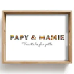 Papy et Mamie - Collage de lettres Dienblad Rechthoek middel -z3d_shopping