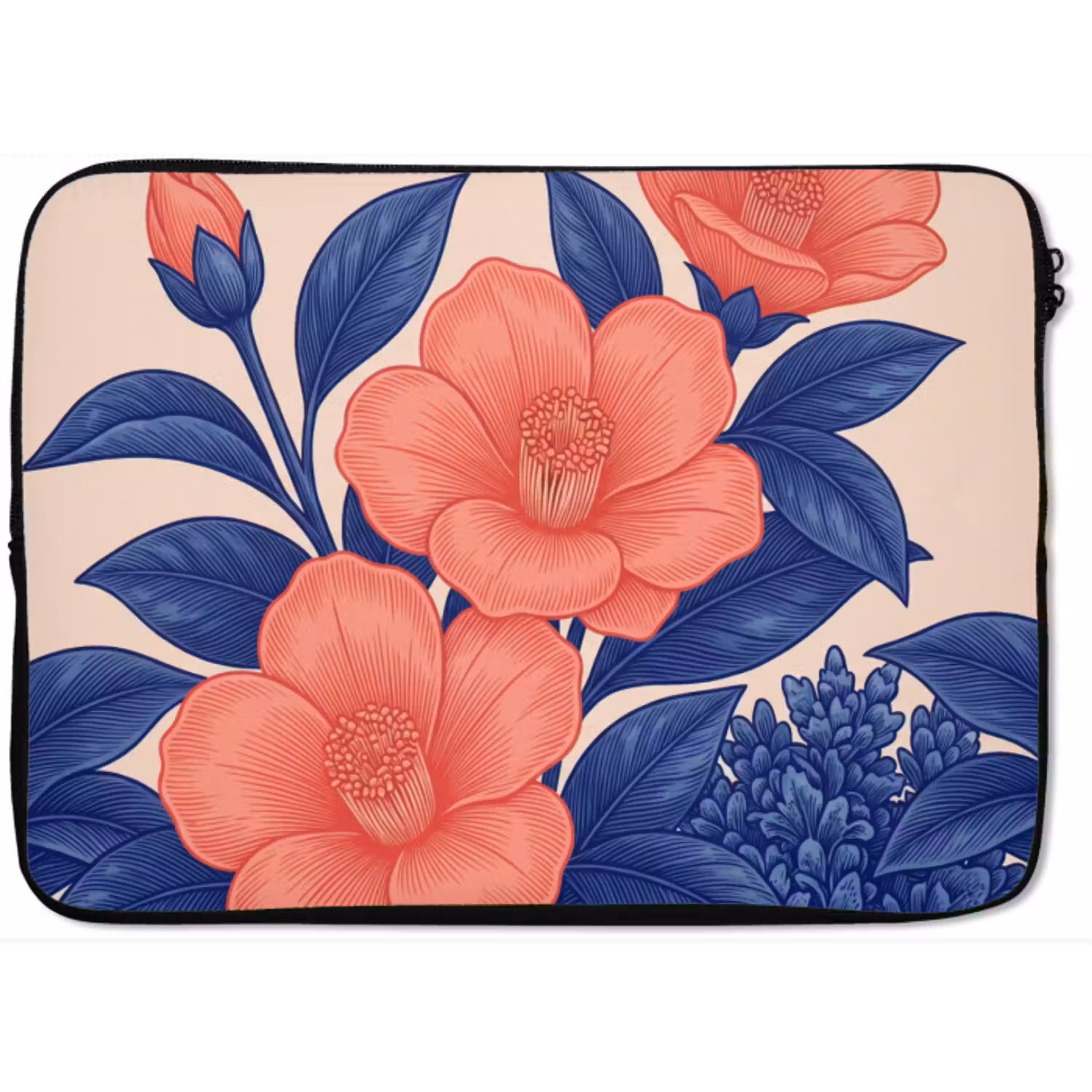 Bloemen - Bladeren - Botanisch laptophoes neopreen klein -zkaufland3dotto