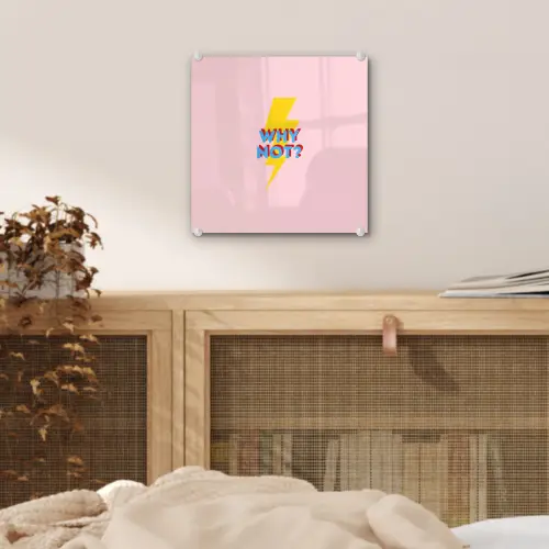 Why not - Bliksem - Roze plexiglas 5mm klein -sfeer4