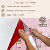 Kerstdorp - Roze - Winter - Sneeuw - Huizen keuken achterwand spatscherm klein -spatscherm_NL