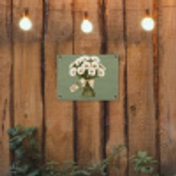 Lint - Boeket - Groen - Quote tuinposter los doek klein -sfeer1