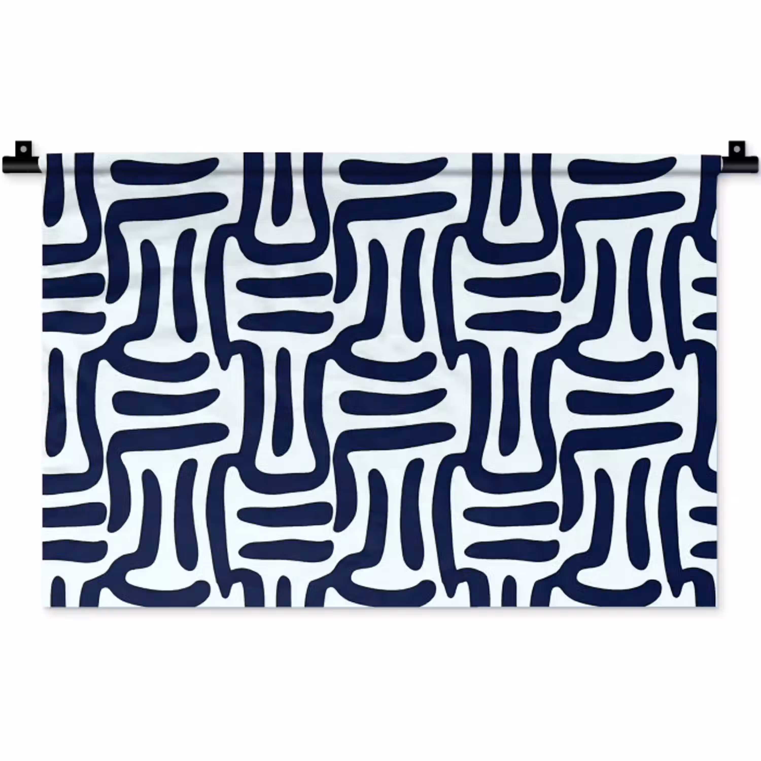 Abstract - Modern - Blauw Wandkleed katoen klein 269 -zz3d