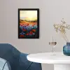 Klaproos - Bloemenveld - Kleurrijk fotolijst zwart zonder passe partout klein -sfeer4