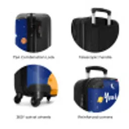 Raketspeurder NBS - Handbagage koffer - Kinderen Unisex middel zzzzzzzbolletjes_ENG