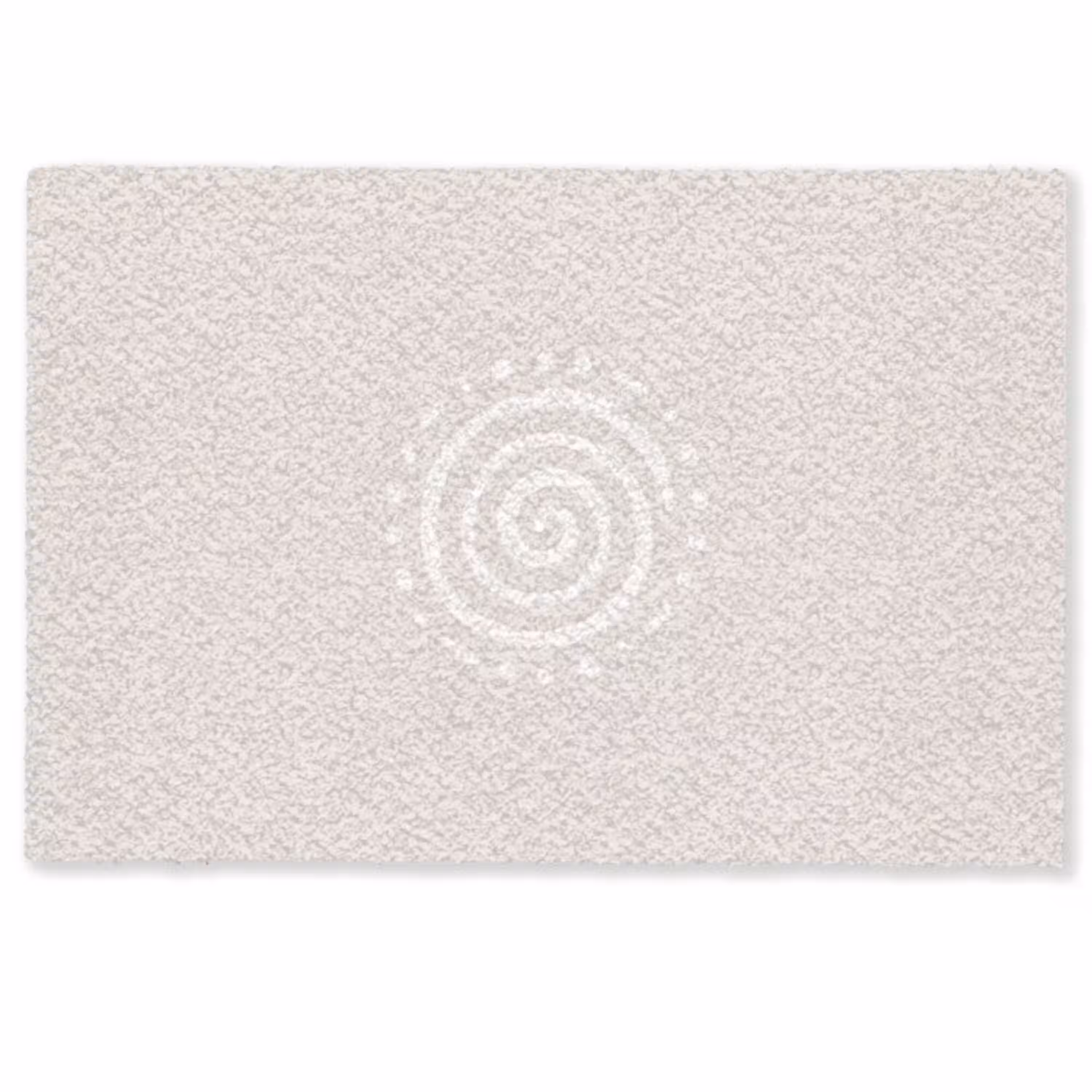 Symbool - Spiraal - Abstract - Minimalistisch - Beige Deurmat klein -zkaufland3d