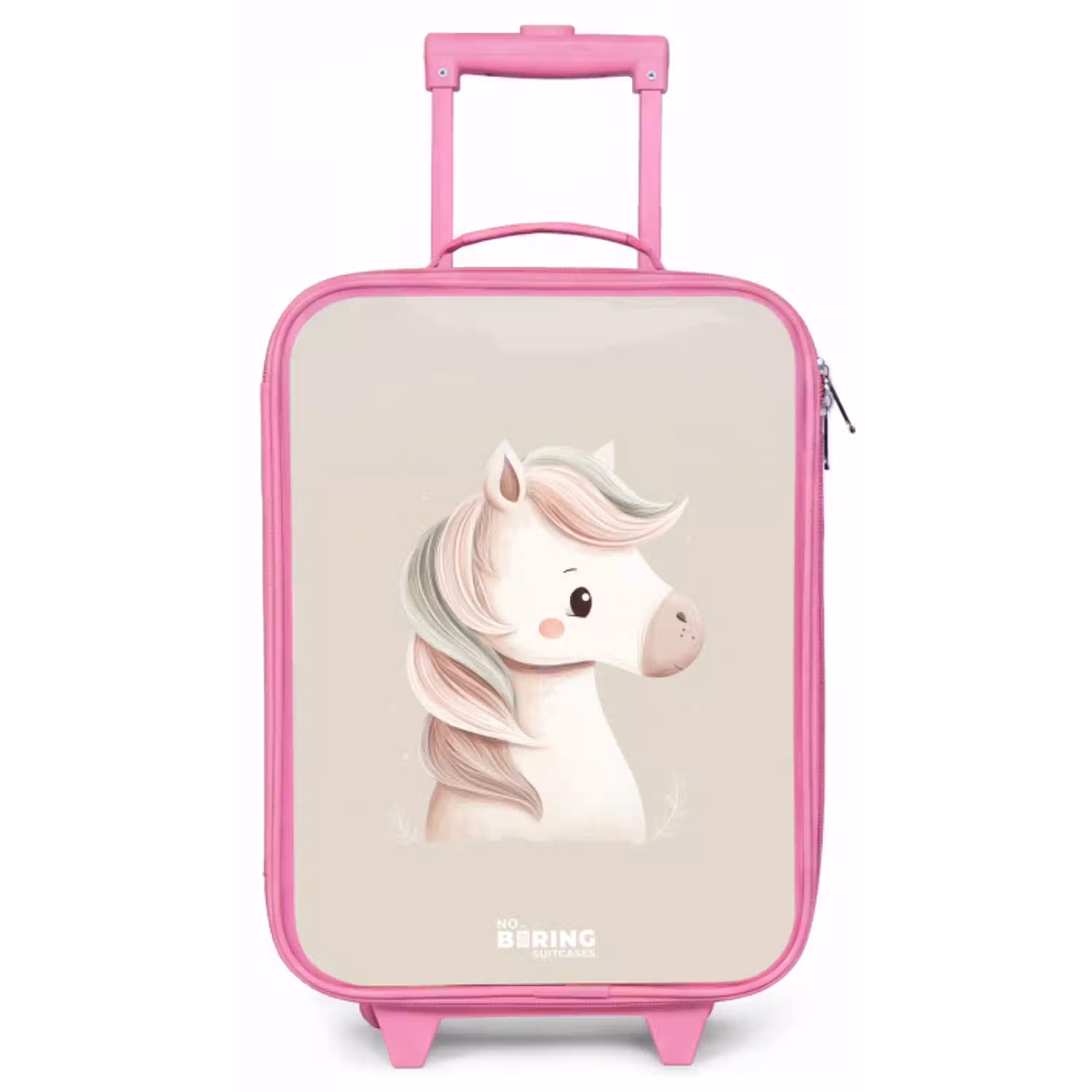 Pony in roze pastel kleuren Kinderkoffer - Roze klein -zz3dotto