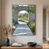 Doorkijk - Pad - Beton - Landschap Textielframe - compleet frame klein -sfeer1