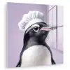 Pinguïn - Koksmuts - Lief - Paars plexiglas 5mm klein -zzzproduct_nieuw