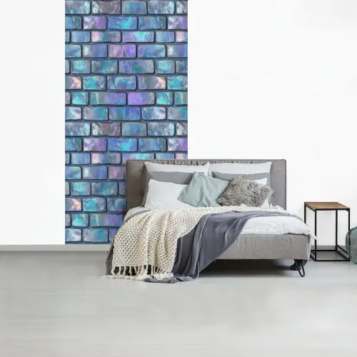 Muur - Iriserende - Kleuren fotobehang vinyl groot 64 -slaapkamer