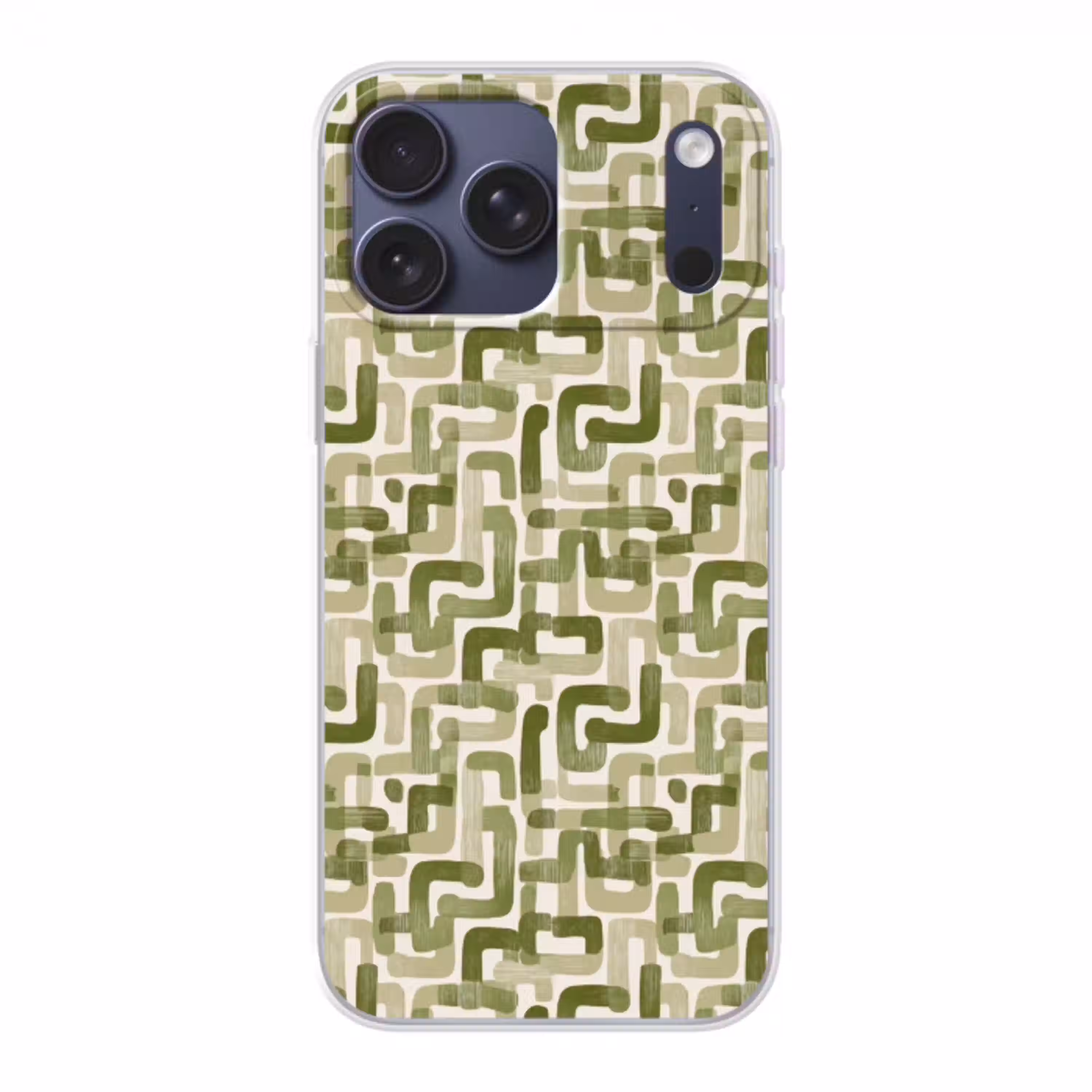 Modern - Grafisch - Groen Telefoonhoesje iPhone 17 Pro Max klein 879 -3d