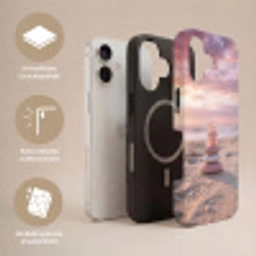 Stenen - Zand - Roze Toughcase MagSafe Apple iPhone 17 klein -USP_Lagen_DE