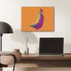 Felle kleuren - Banaan - popart PET vilt klein -sfeer5