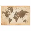 Wereldkaart - Beige - Bruin Placemat vinyl groot -zzsfeer1_Kitchenyeah-website