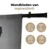 Hond - Krullen - Zonnebril - Wijn Wandkleed katoen klein -sfeer2