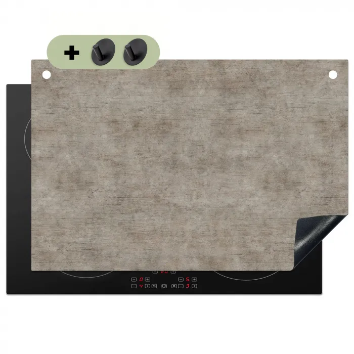 Retro - Beton - Patroon Inductie beschemer met haakjes klein 777 -3d