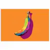 Felle kleuren - Banaan - popart poster papier klein -3d
