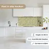 Schaak - Patroon - Groen keuken achterwand 2 middel 871 -sfeer4_NL
