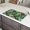 Bladeren - Bloemen - Jungle - Tropisch Inductie beschermer vinyl 3mm groot -sfeer8
