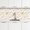 Terrazzo -  Patroon - Wit - Urban keuken achterwand 2 middel 871 -3d