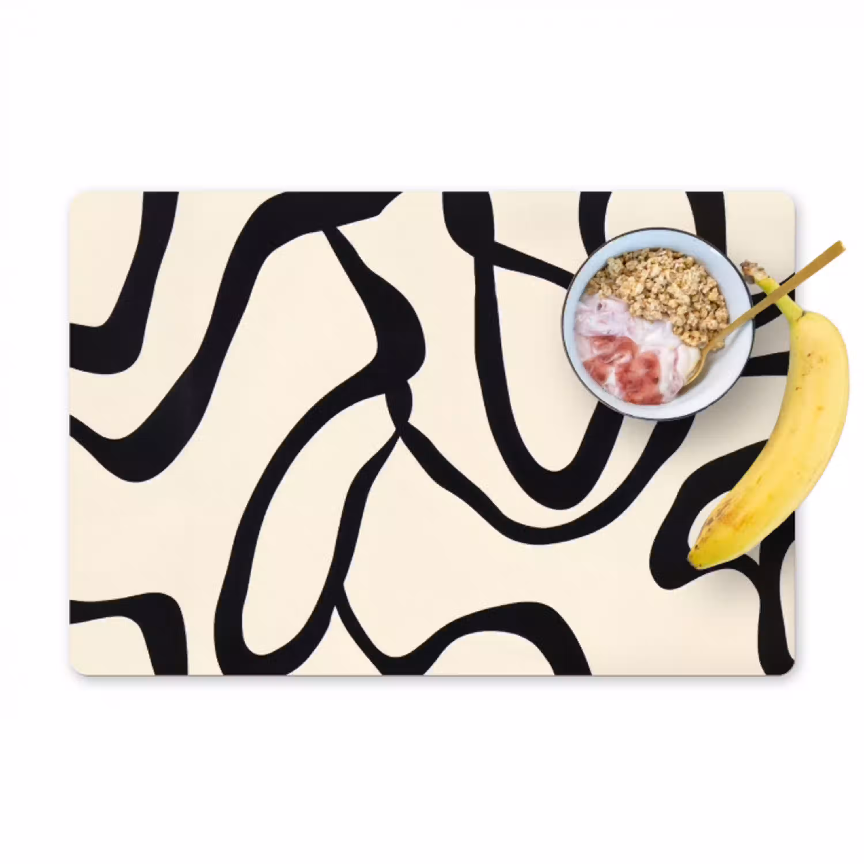 Abstract - Lijnen - Modern - Beige Placemat vinyl groot -zzzproduct_Kitchenyeah-website
