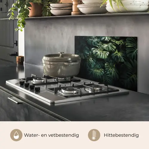 Plant - Monstera - Lichtinval keuken achterwand spatscherm klein -usp_NL