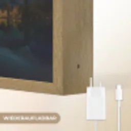 Kristalhelder meer - Bergen - Bergen Light Box met batterij (Wandlamp) middel -USP_websiteoplaadbaarDE