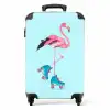 Flitsende flamingo NBS - Handbagage koffer - Unisex middel -productfoto_recht
