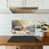 Winter - Sneeuw - Huis - Natuur keuken achterwand spatscherm klein -sfeer2