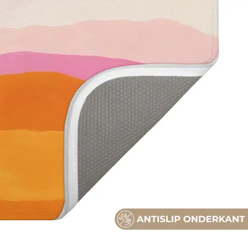 Heuvels - Oranje - Zon - Abstract WCmat klein -USP_AntislipNL