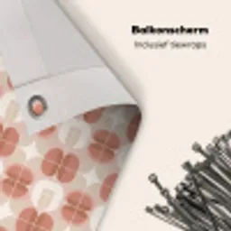 Retro - Klassiek - Roze Balkonbeschermer Duitsland klein 596 -closeup_NL