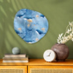 Walvissen - Oceaan - Blauw Wandcirkel Organisch Forex 3mm klein 629 -sfeer2