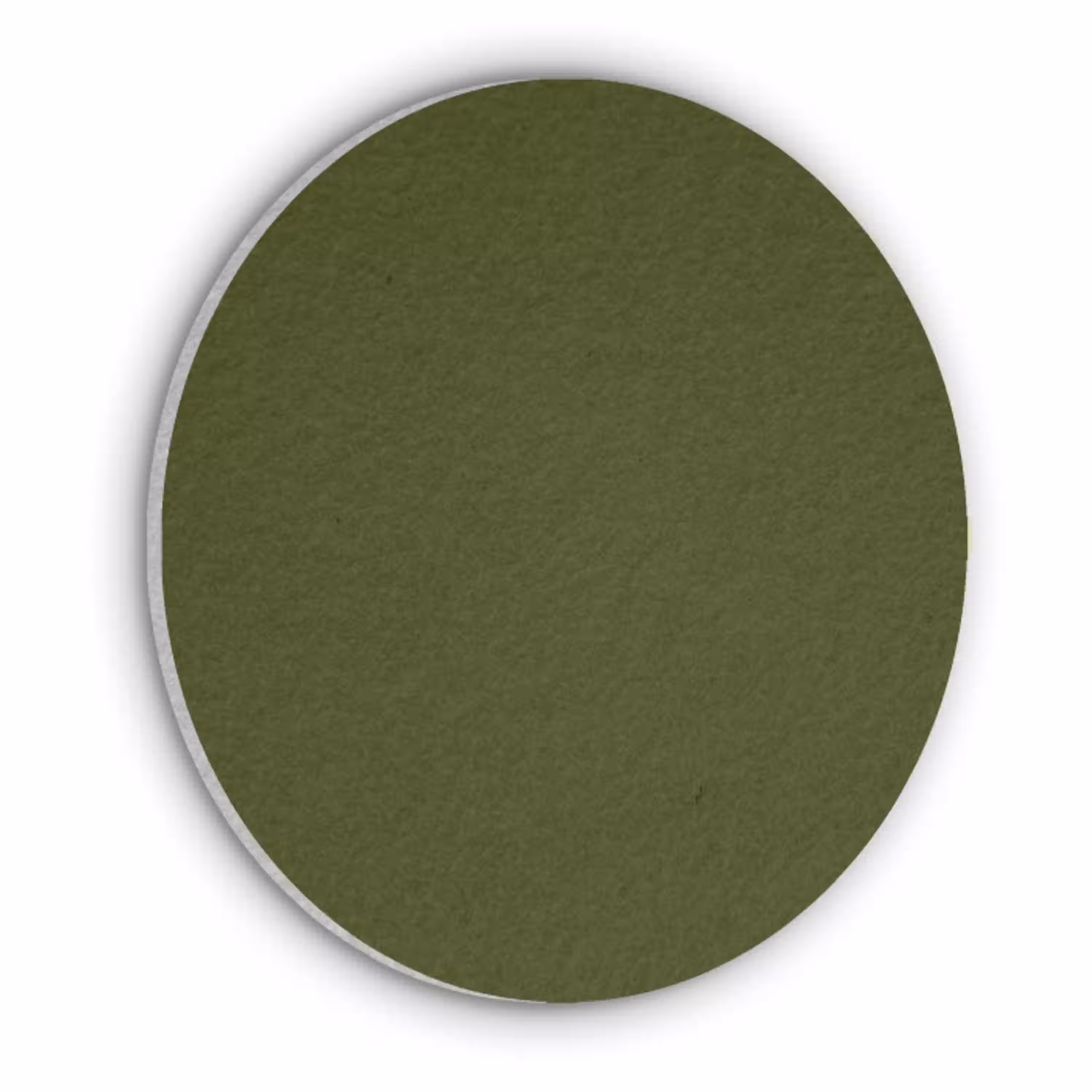 Dark  - Olive - Groen Akoestische PET Vilt - Rond klein 838 -3d