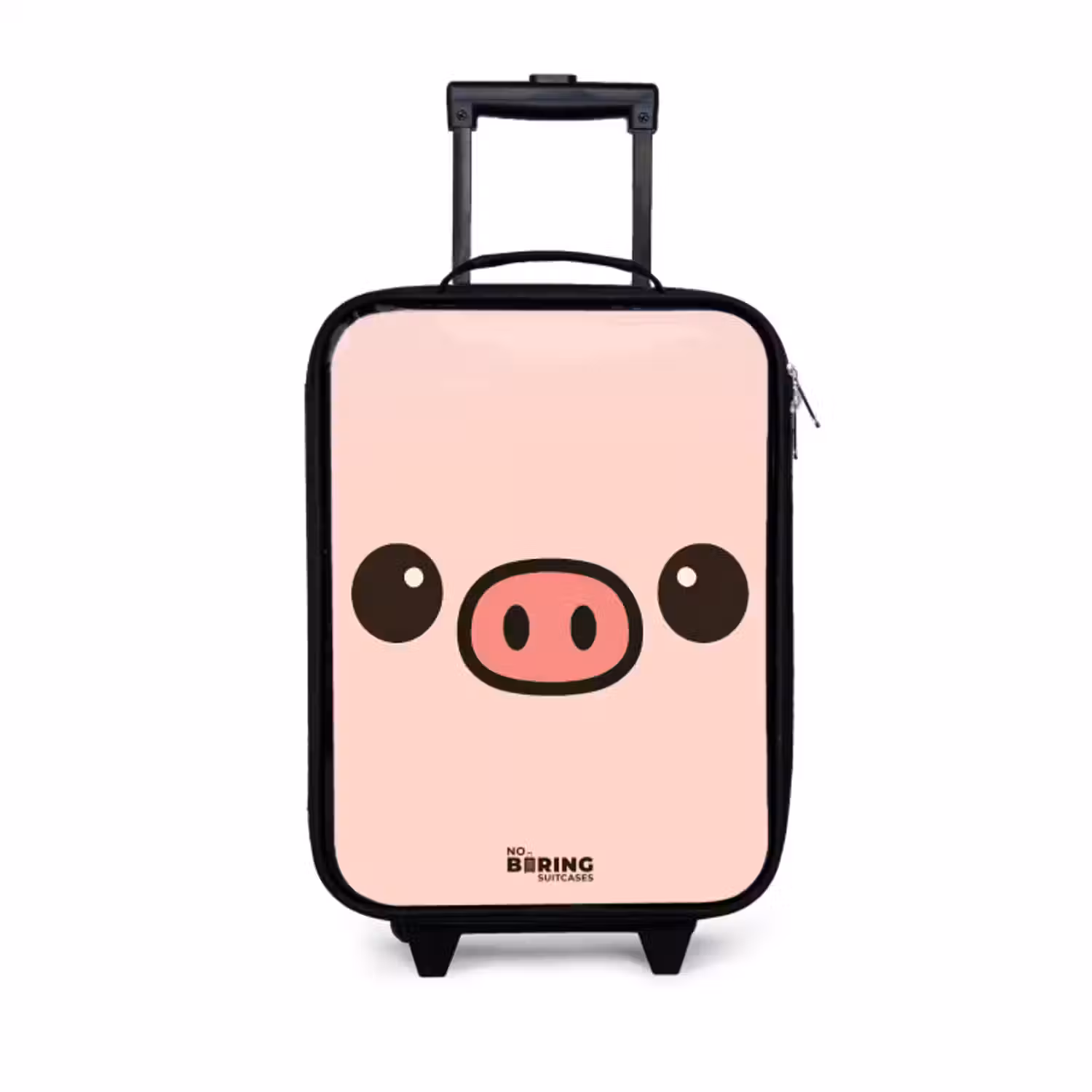 Kinderkoffer - Zwart - Kawai - Varken - Roze